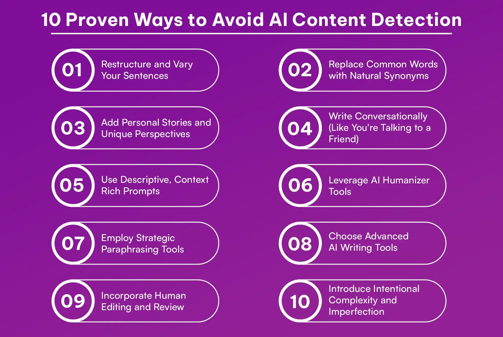 10 Actionable Tips To Avoid AI Detection In Writing