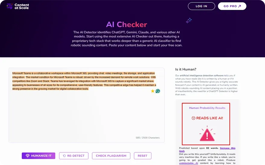 And this content check “content at scale” tools