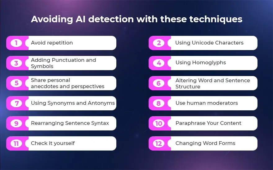 Avoiding AI detection with these techniques