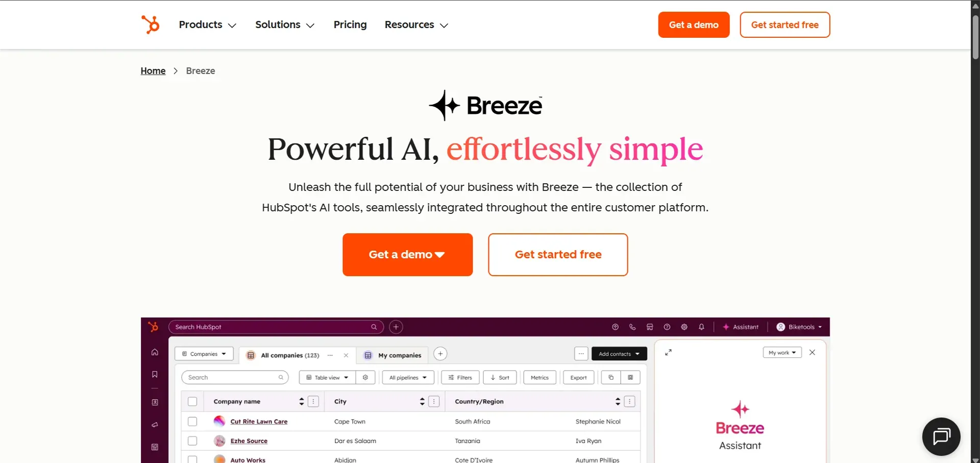 Breeze (by HubSpot) – Best for Personalized Customer Support