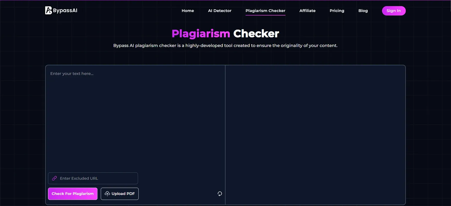BypassAI IO Plagiarism checker