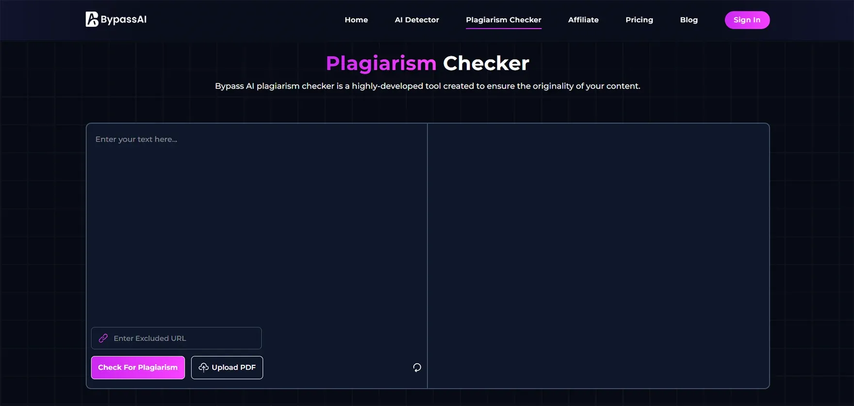BypassAI plagiarism checker