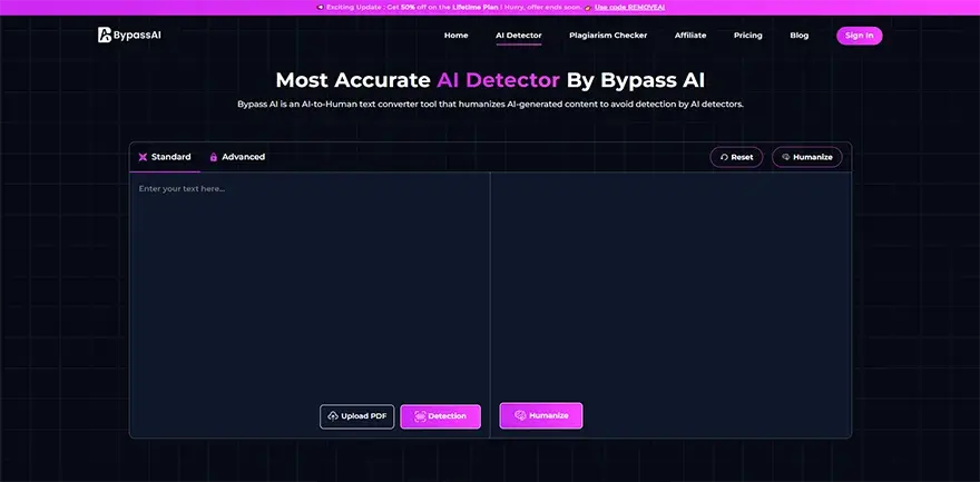 BypassAI’s AI detector