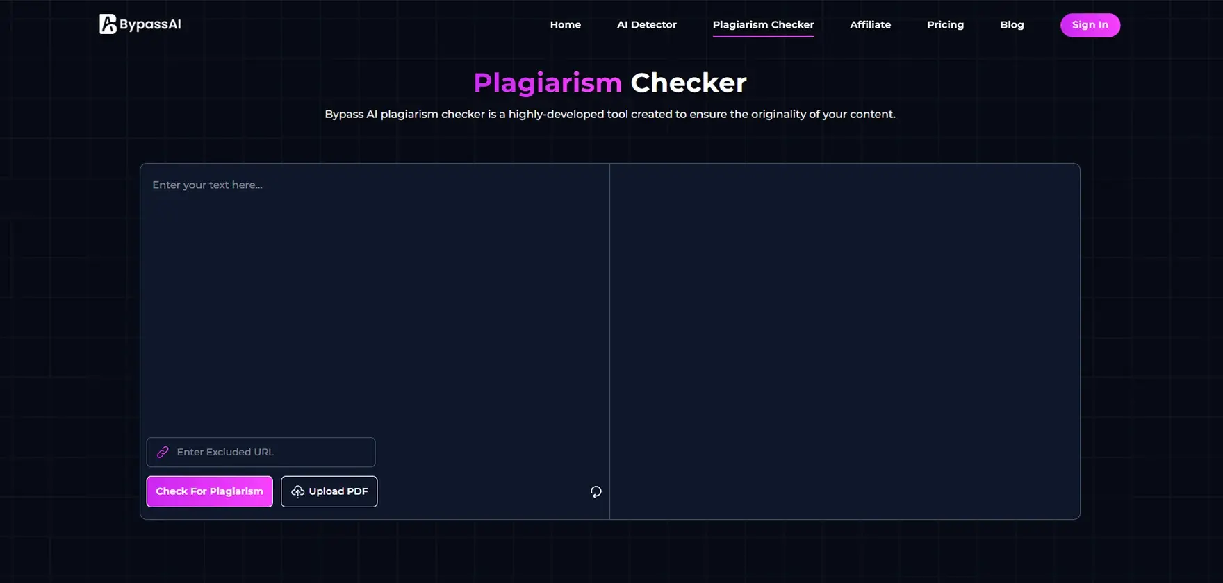 BypassAI IO Plagiarism Checker