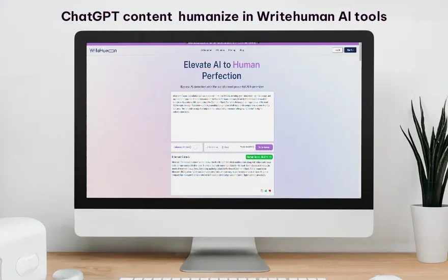 ChatGPT content  humanize in Writehuman AI tools.webp