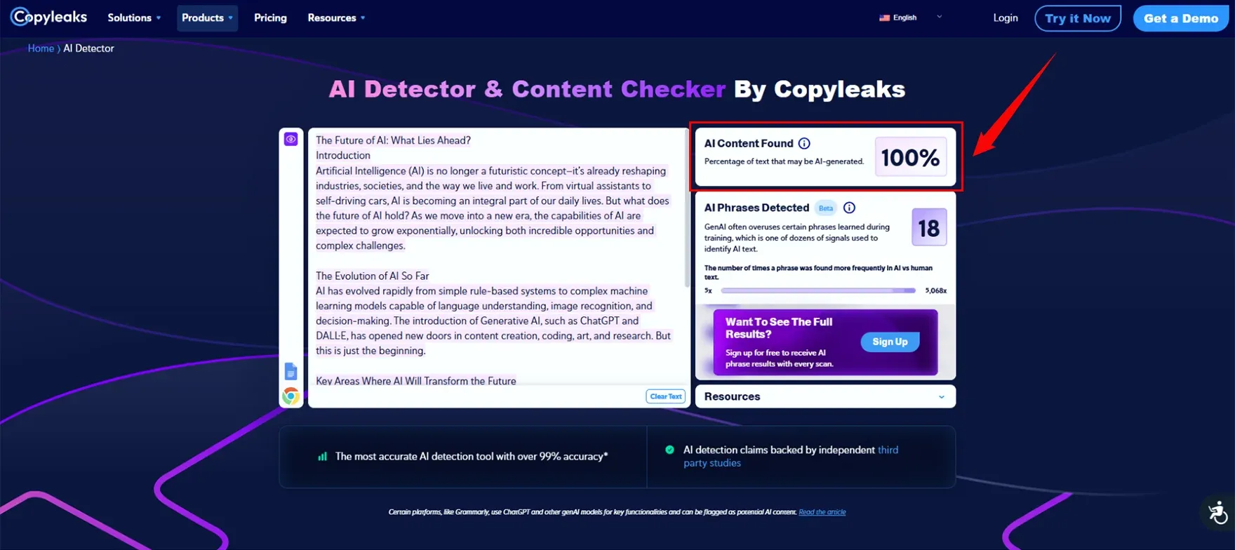 Checked AI Content