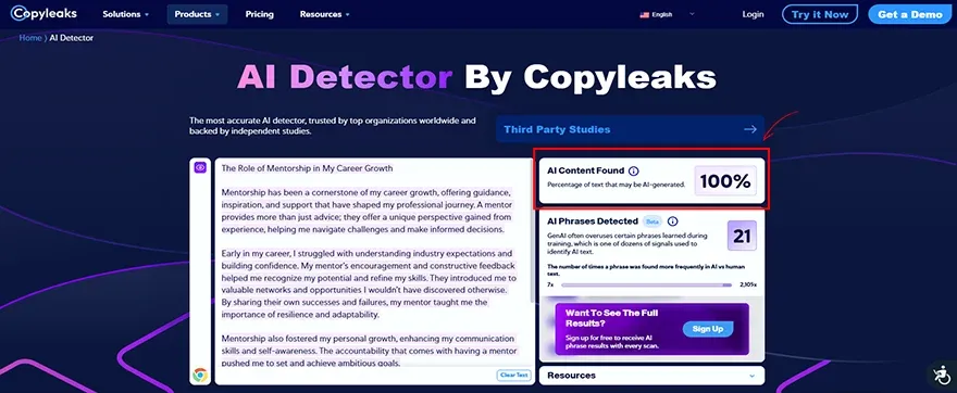 Copyleaks ai detector” tools.webp