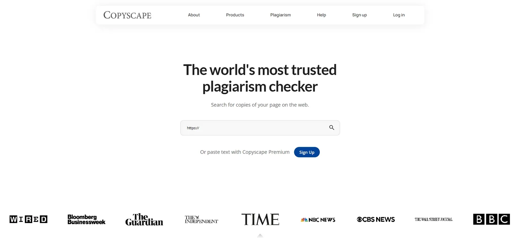 Copyscape Plagiarism Checker