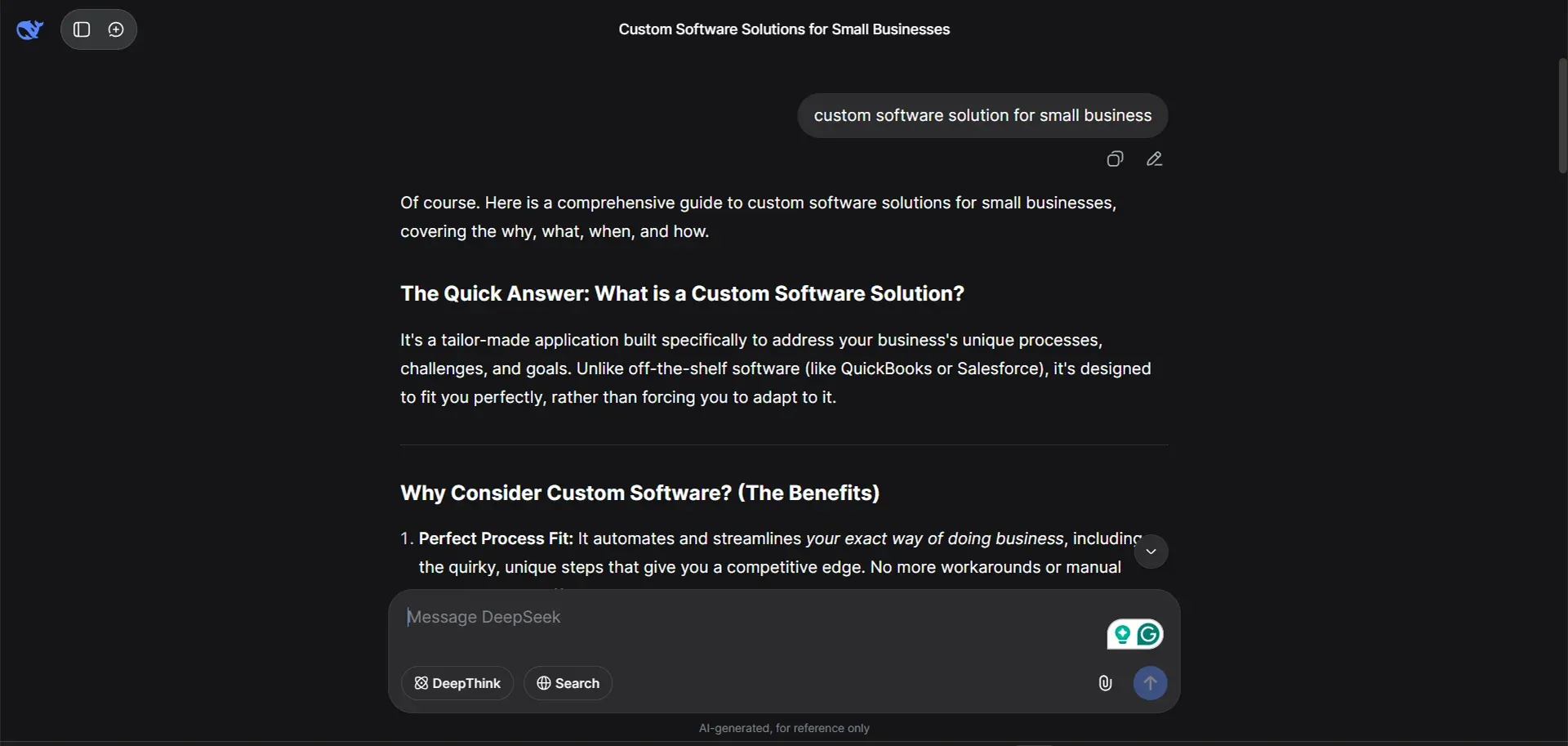 DeepSeek – Best Open-Source & Developer-Friendly