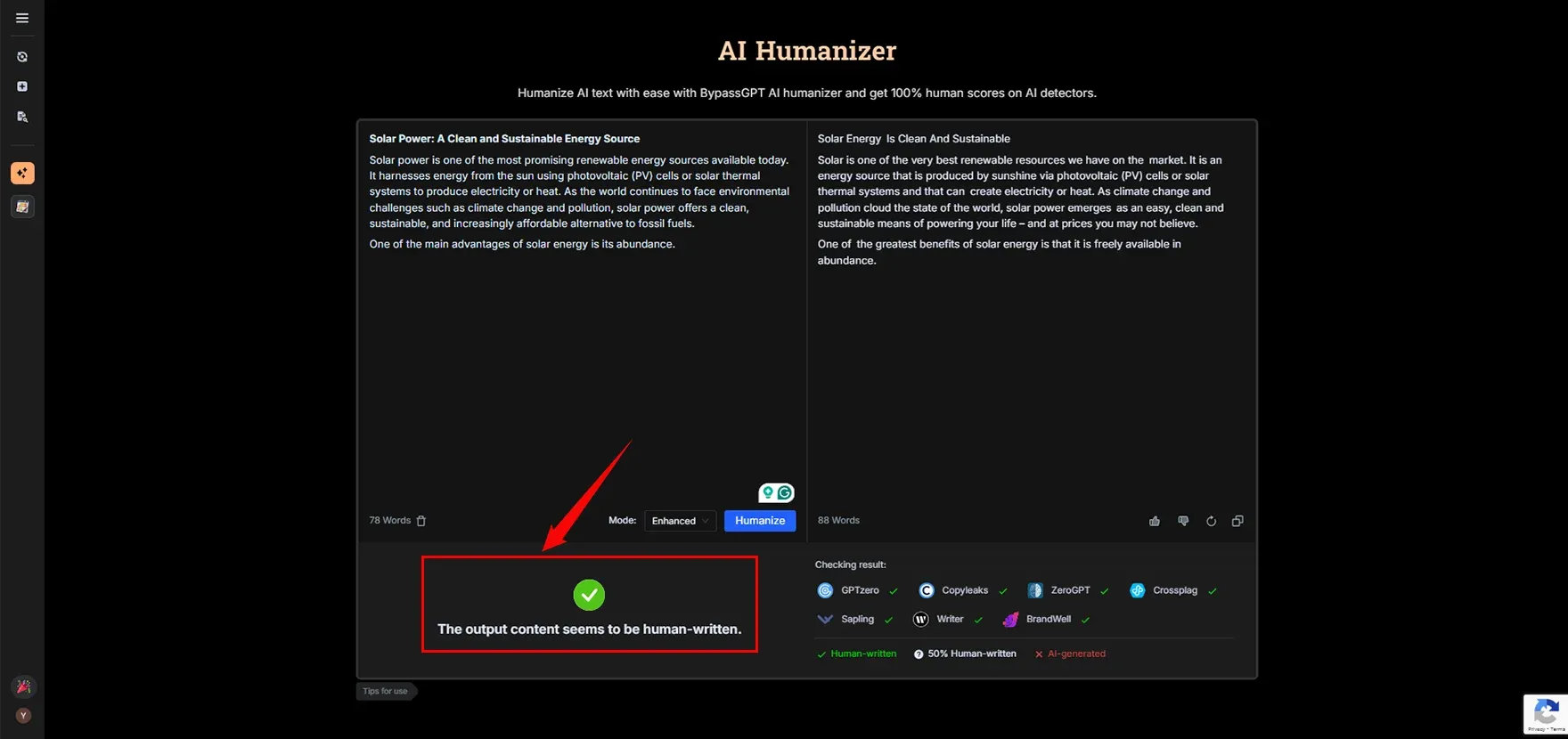 Humanize AI Content using Bypassgpt AI Humanizer.webp