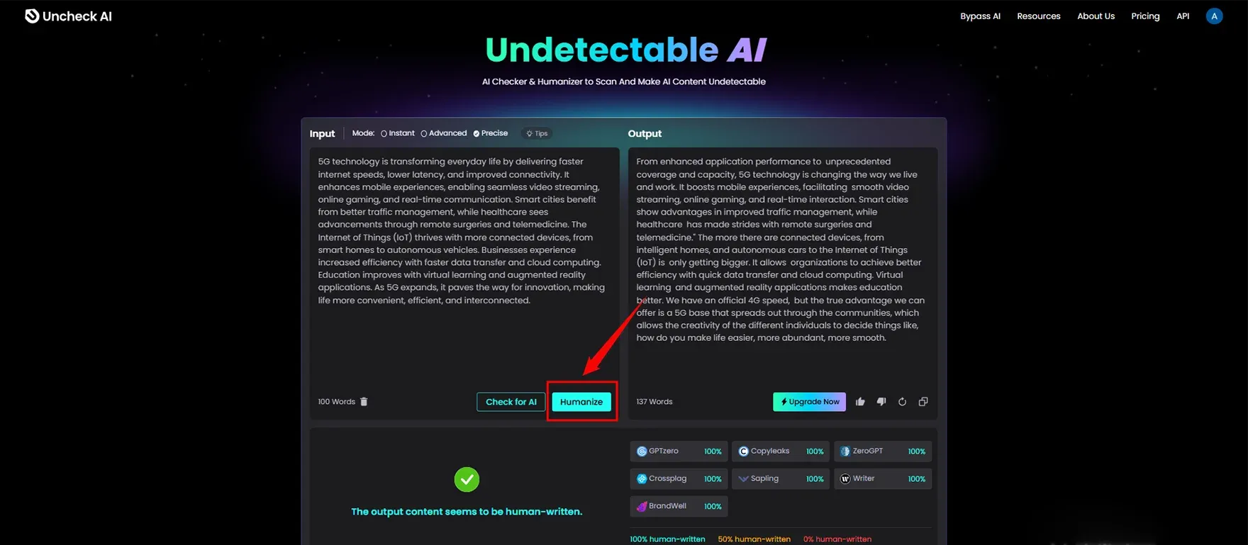 Humanize the AI-Generated Text Using Uncheck AI.webp