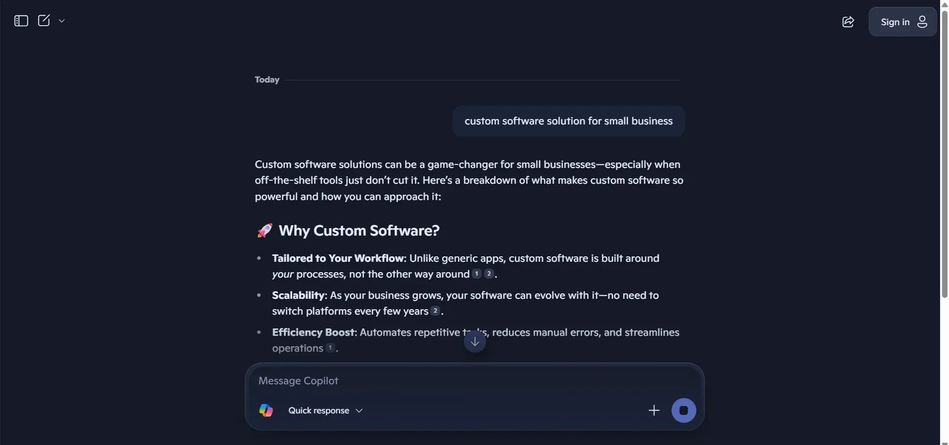 Microsoft Copilot – Best for Microsoft Power Users