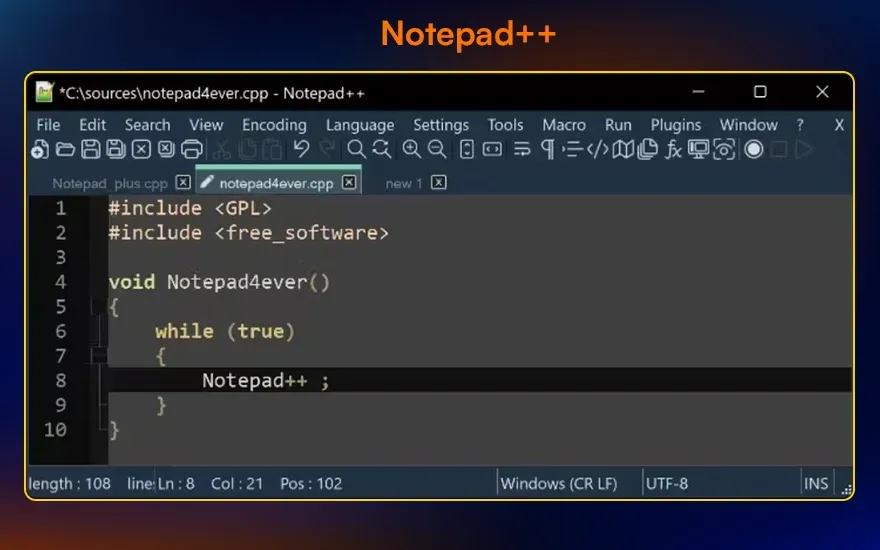 Notepad++