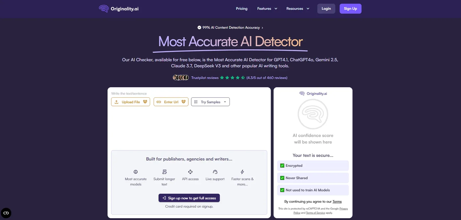 Originality.ai AI Detectors