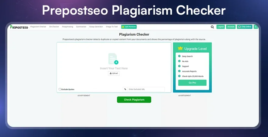 Prepostseo Plagiarism Checker