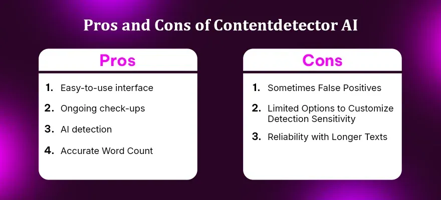 Pros and Cons of Contentdetector AI.webp