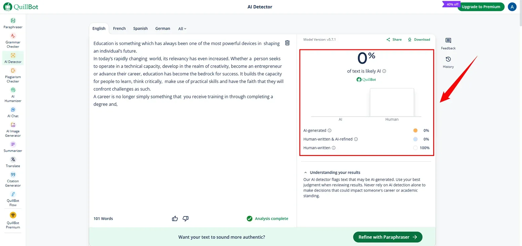 QuillBot detector.webp