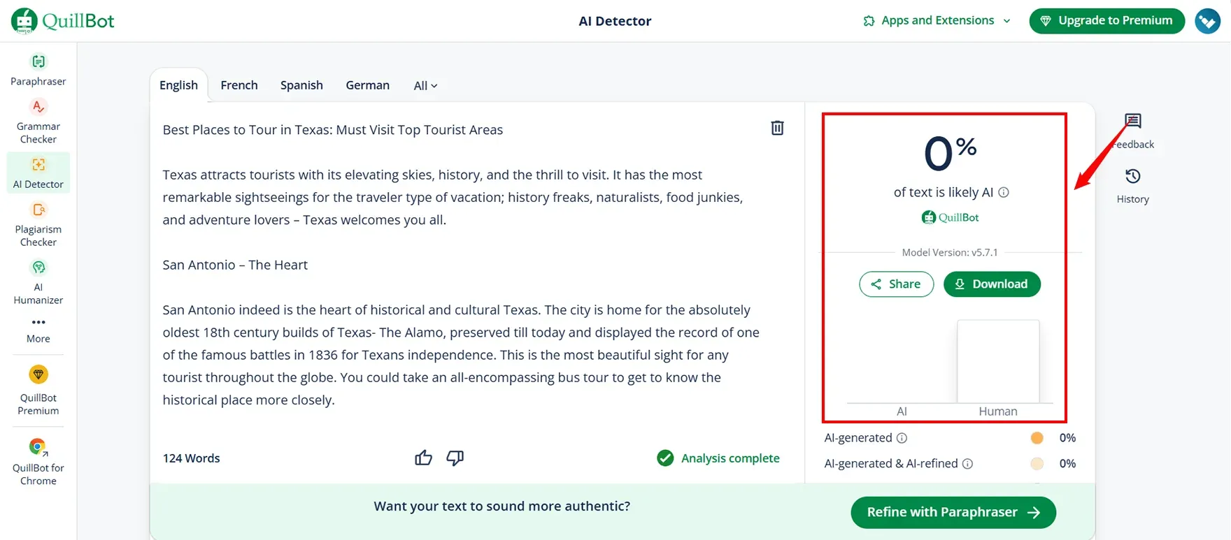 Quillbot AI detector Quillbot AI detector