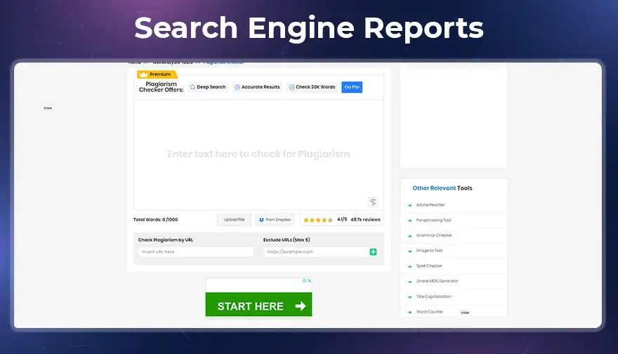 Search Engine Reports