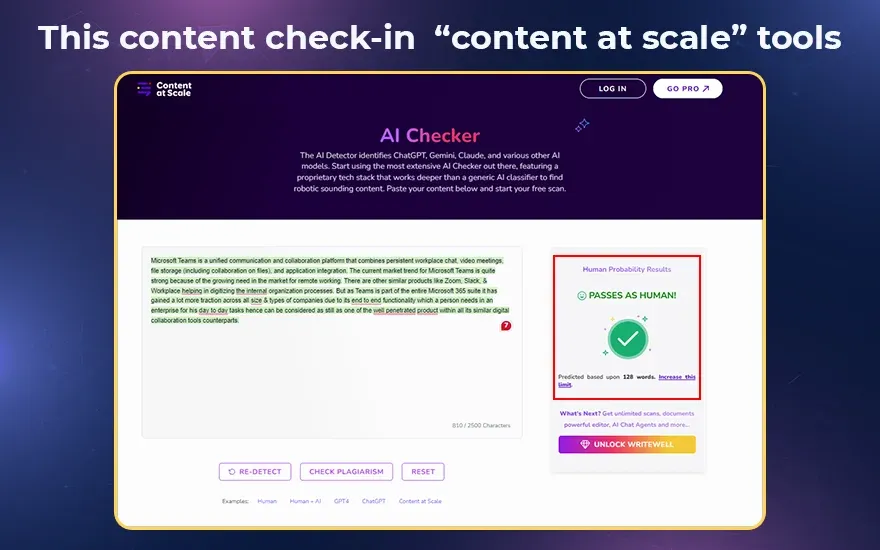 This content check-in  “content at scale”