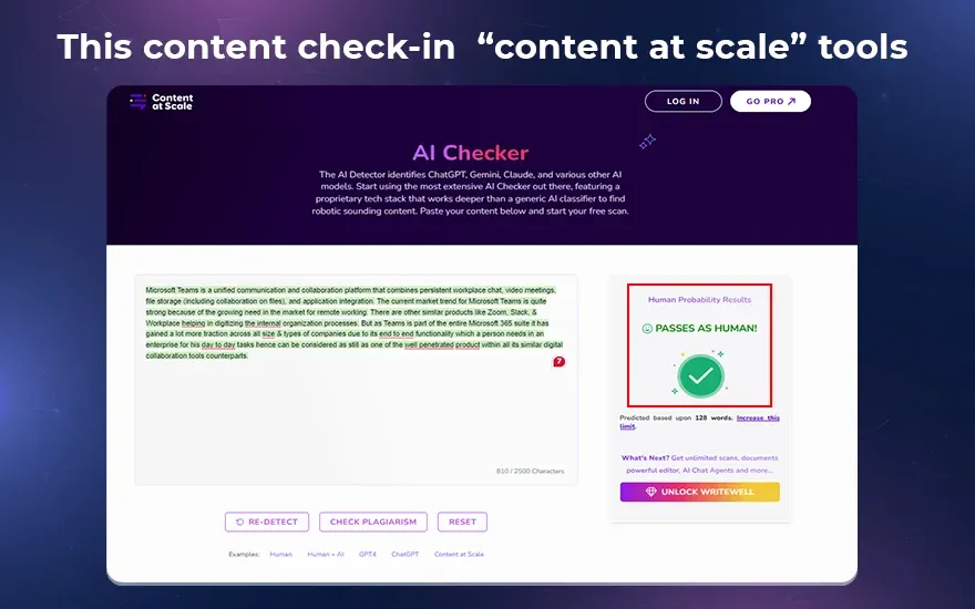 This content check-in  content at scale tools