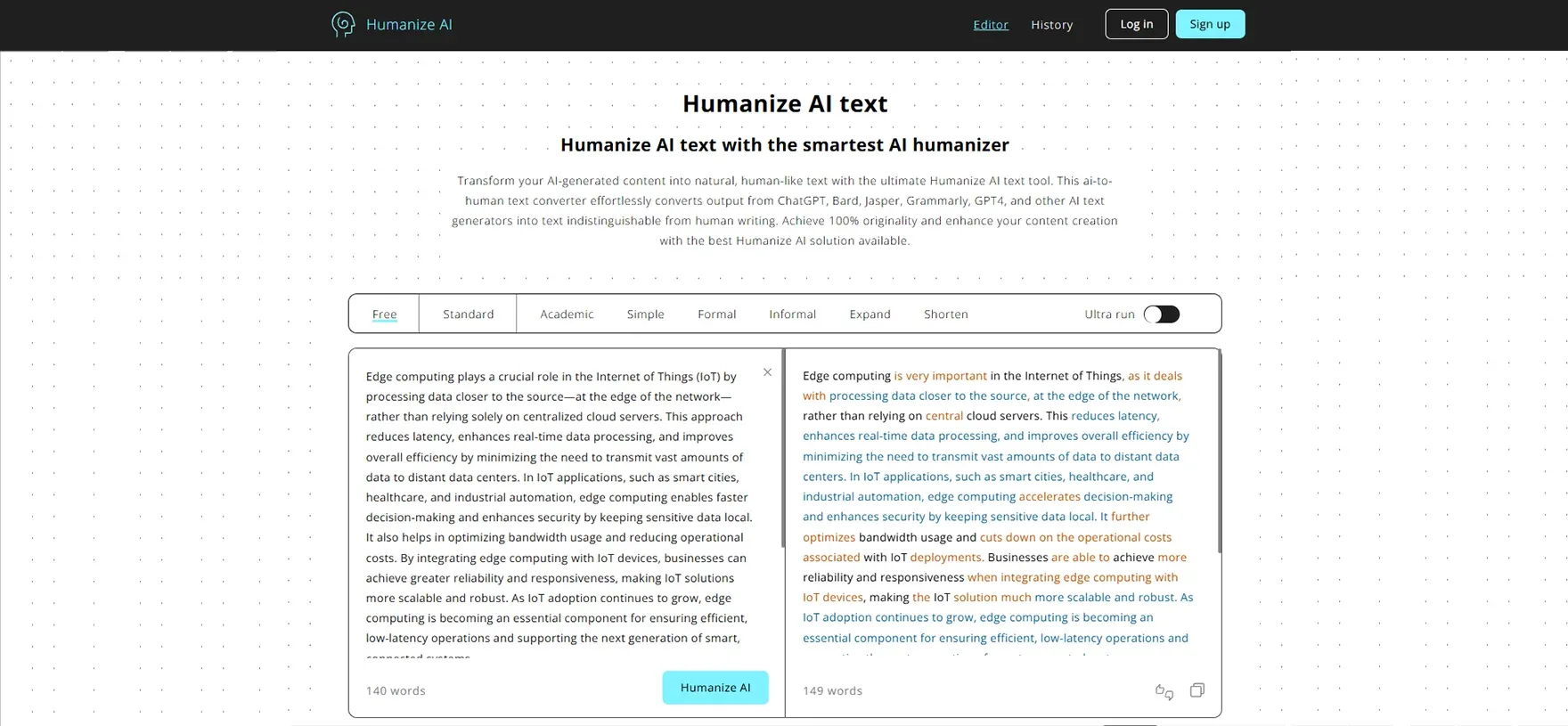 This humanized text check-in BypassAI Io’s AI detector tool