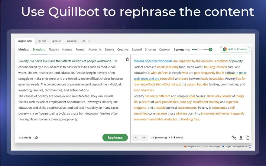 Use Quillbot to rephrase the content.webp