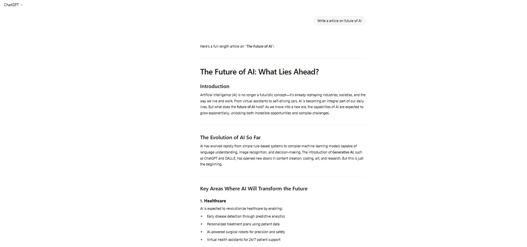 We are generating AI content