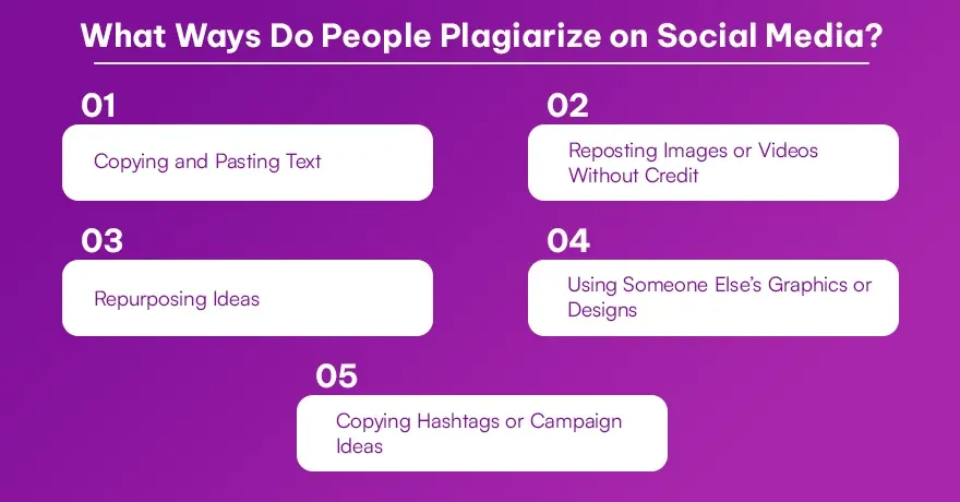 What Ways Do People Plagiarize on Social Media