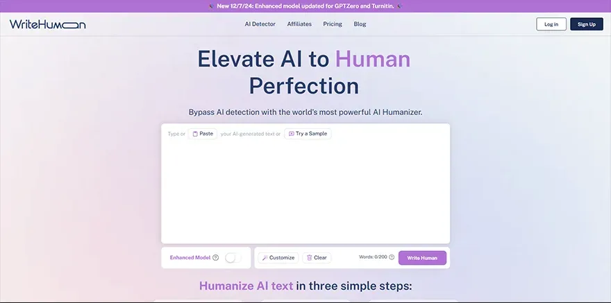 WriteHuman - Best Undetectable AI Tools for Technical Writing