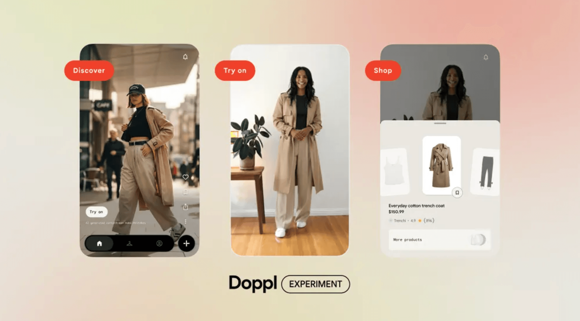 Google’s AI try-on app Doppl adds a shoppable discovery feed