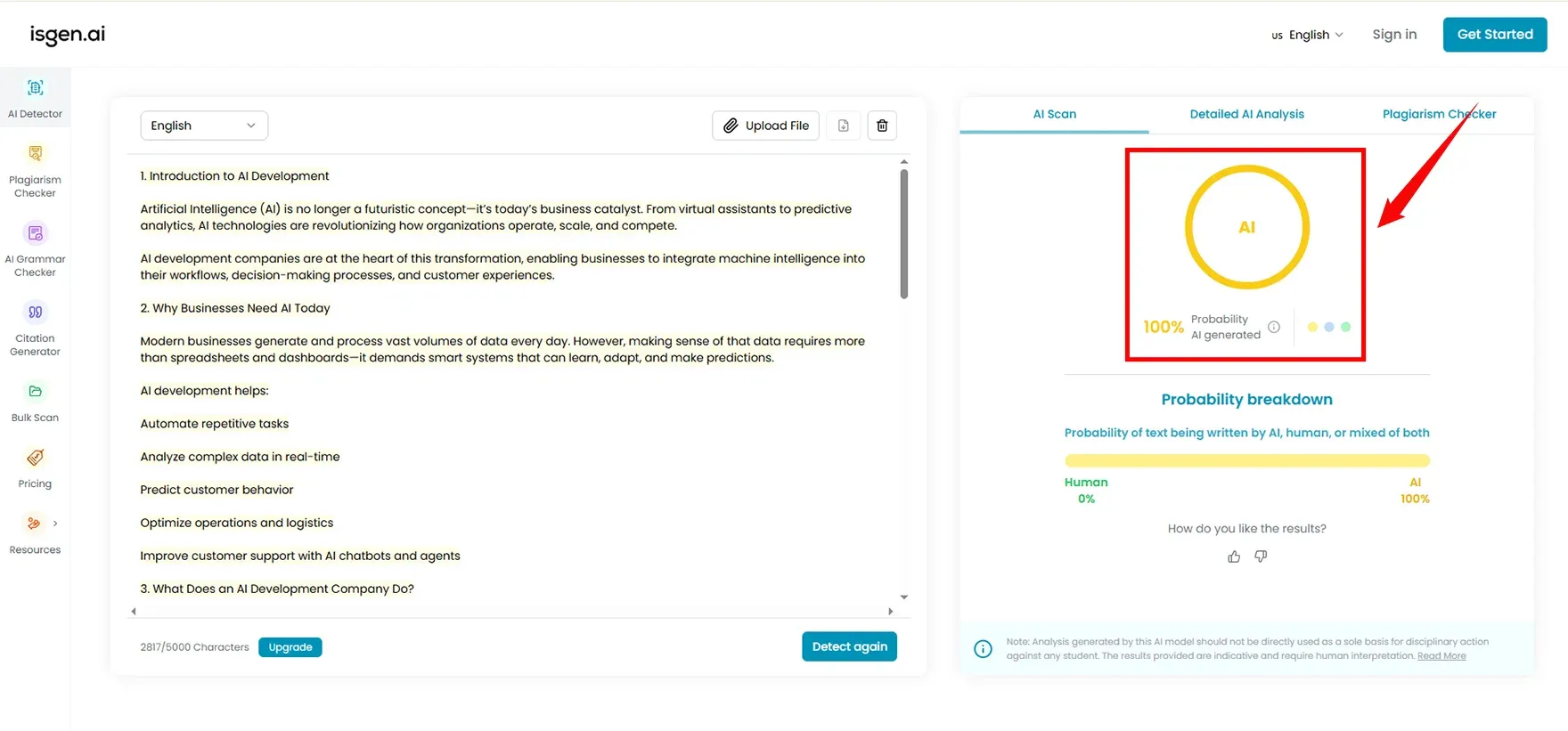 isgen ai in check AI Ebook Content