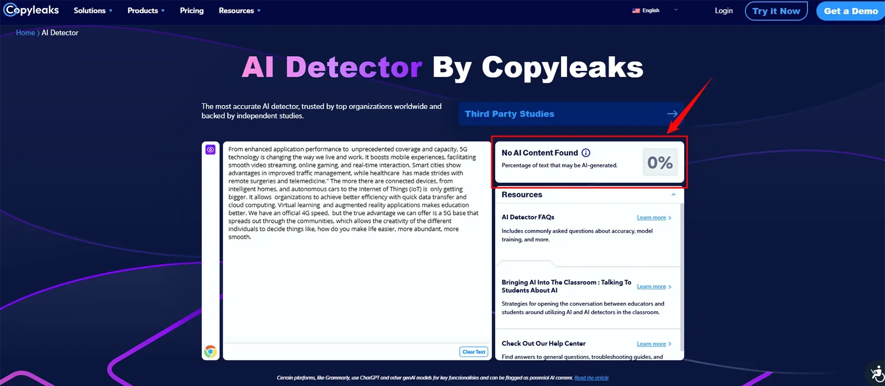 the Humanized Text with AI Detectors Copyleaks.webp