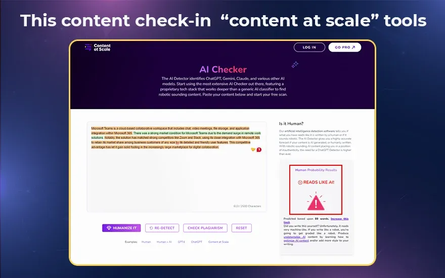 this content check-in  content at scale