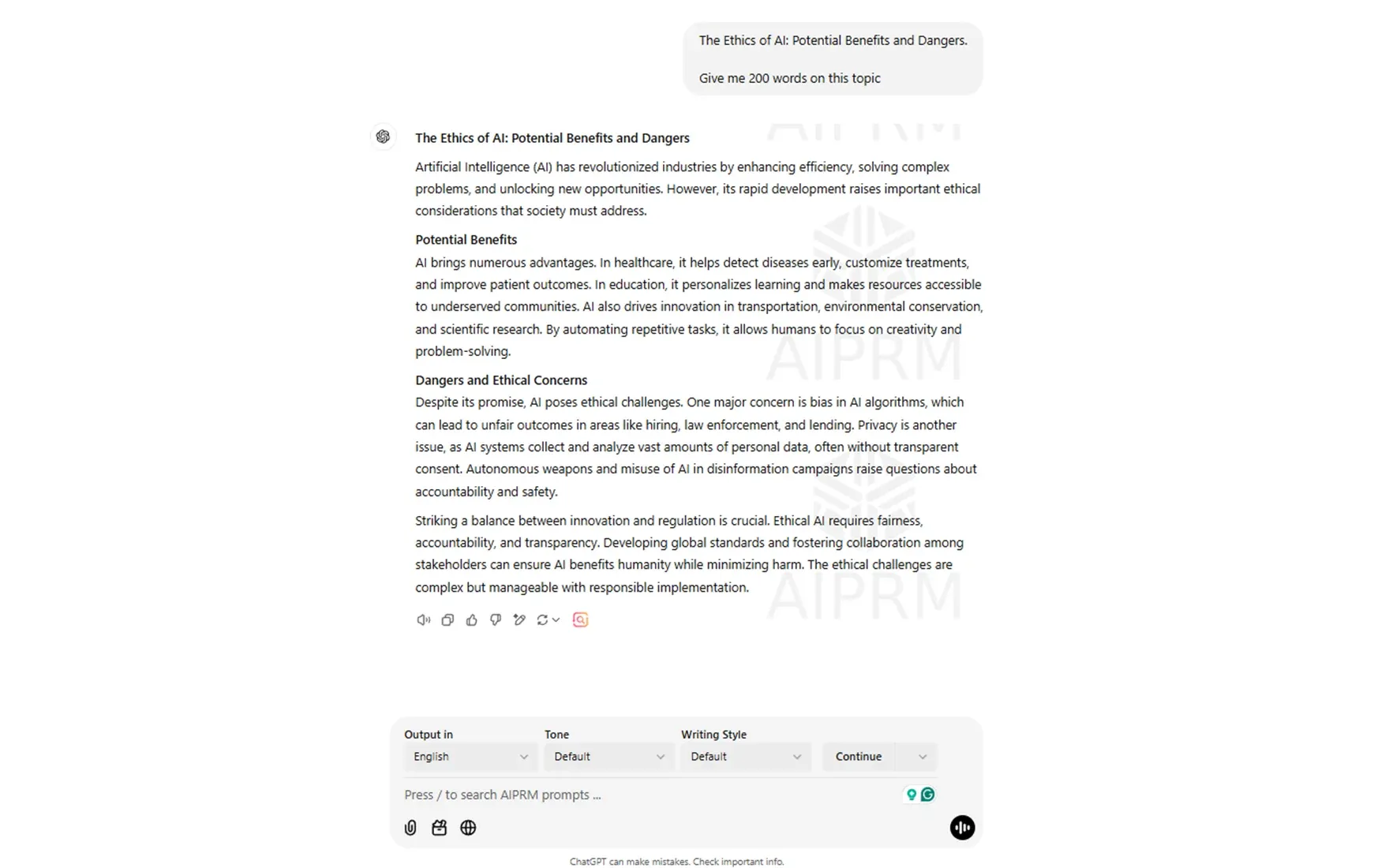 write ChatGPT paragraphs